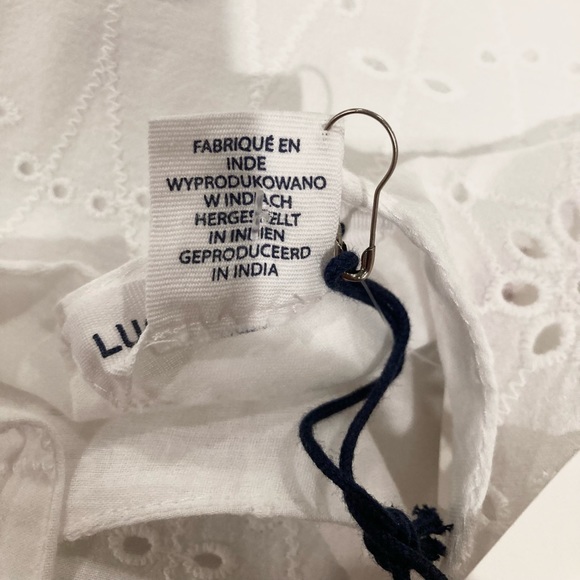 NWT, Lucky Brand Eyelet Tiered Dress, Size S - Picture 8 of 10